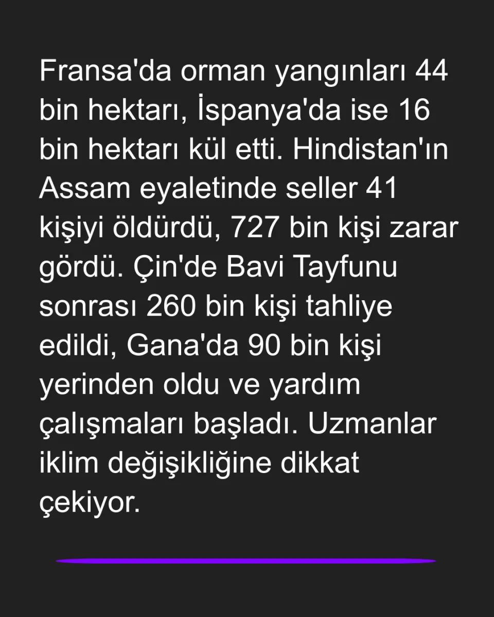 Aşırı Hava Olayları Dünyayı Sarsıyor