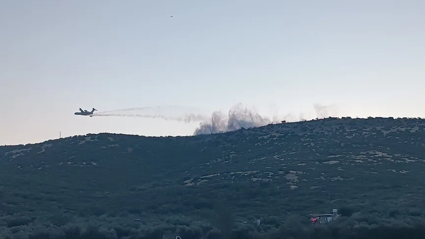 İzmir'de çıkan orman yangını kontrol altına alındı