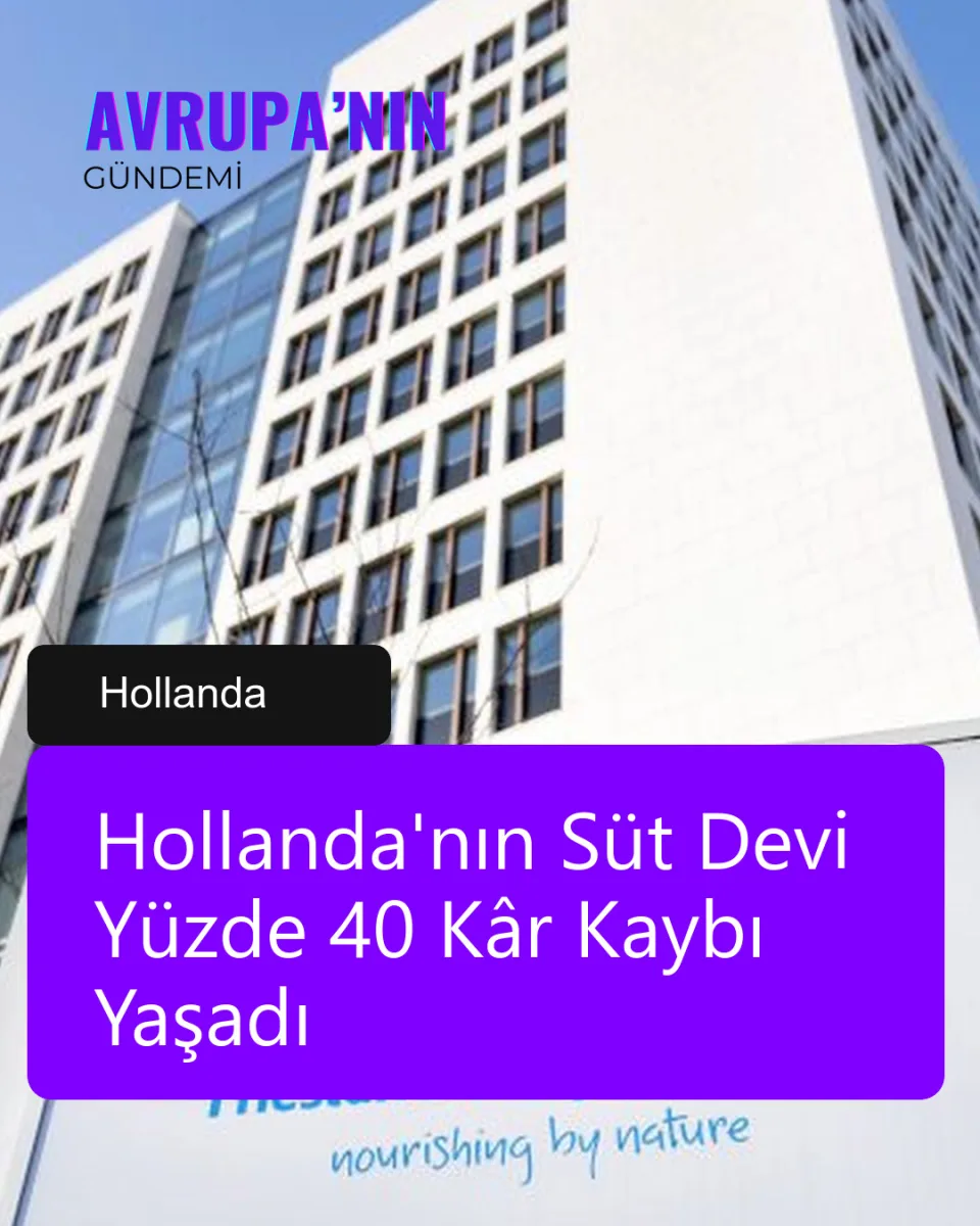 Hollanda'nın Süt Devi Yüzde 40 Kâr Kaybı Yaşadı