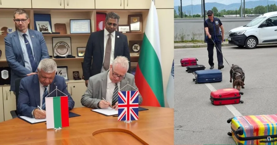 Болгария и Великобритания расширяют сотрудничество в области использования служебных собак на таможне
