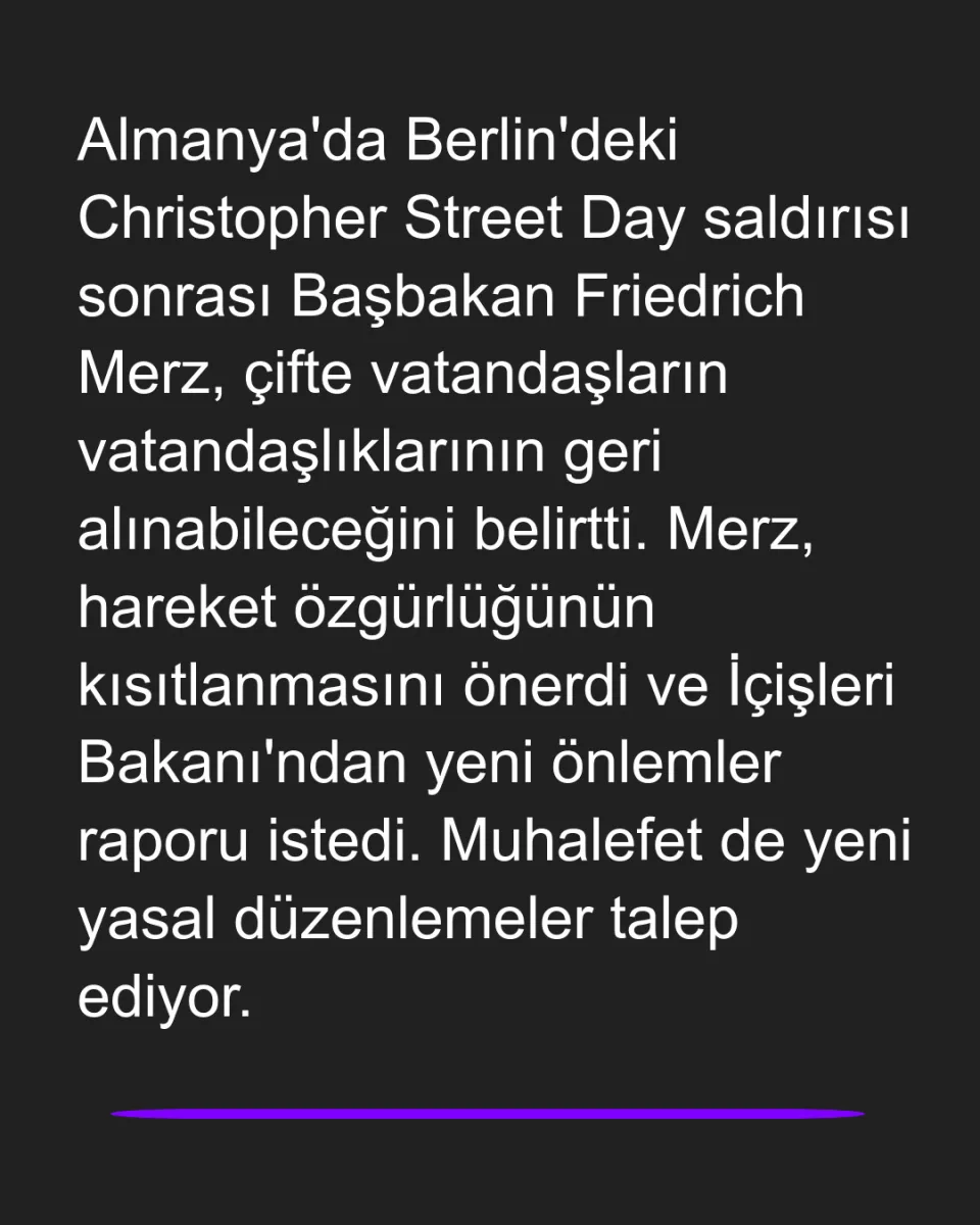 Almanya'da Çifte Vatandaşlara Yönelik Sert Güvenlik Önlemleri Gündemde