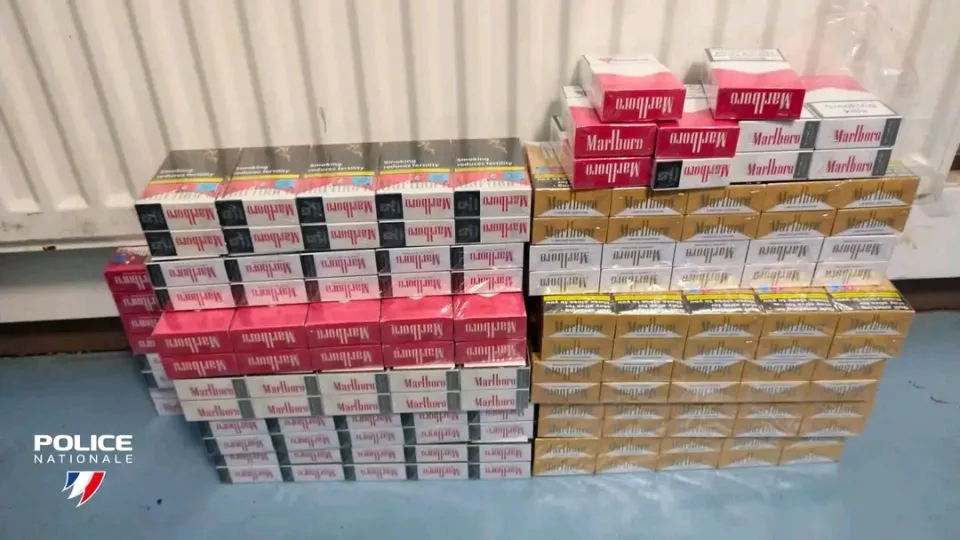 Френската полиция конфискува огромно количество нелегален тютюн и наркотици