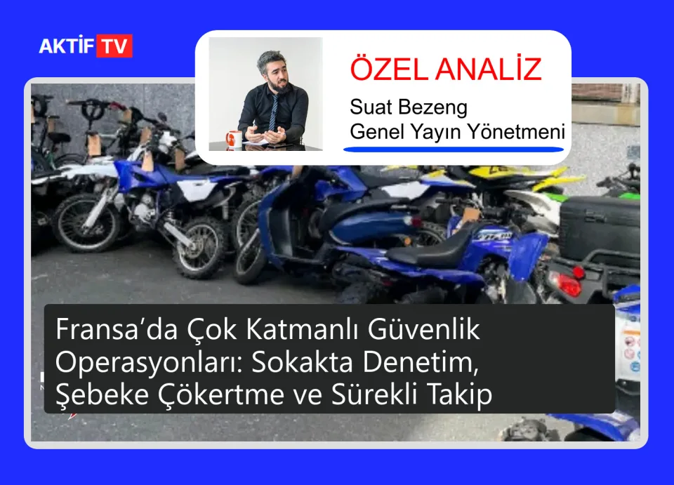 Fransa’da Çok Katmanlı Güvenlik Operasyonları: Sokakta Denetim, Şebeke Çökertme ve Sürekli Takip