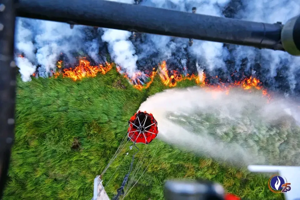 Belgjika aktivizon burime të shumta për të përballuar zjarrin e fortë në Hautes Fagnes