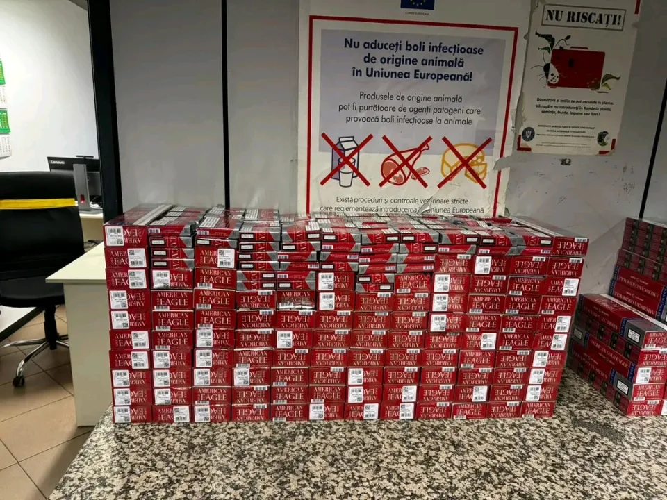 W Rumunii skonfiskowano ponad sto trzydzieści sześć tysięcy nielegalnych papierosów