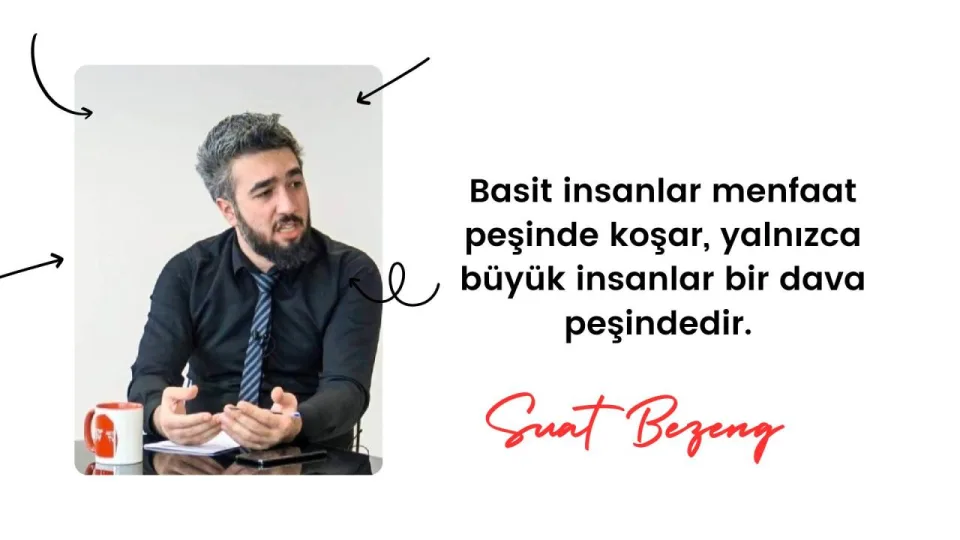 Basit insanlar menfaat peşinde koşar, yalnızca büyük insanlar bir dava peşindedir. Modern dünyanın bizlere sunduğu en büyük yanılsama, başarıyı ve büyüklüğü mad