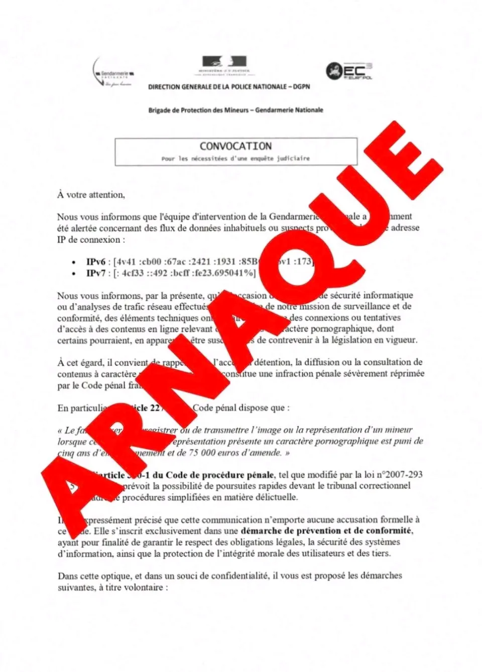 Fransa'da Jandarma vatandaşları sahte adli çağrılar konusunda uyardı