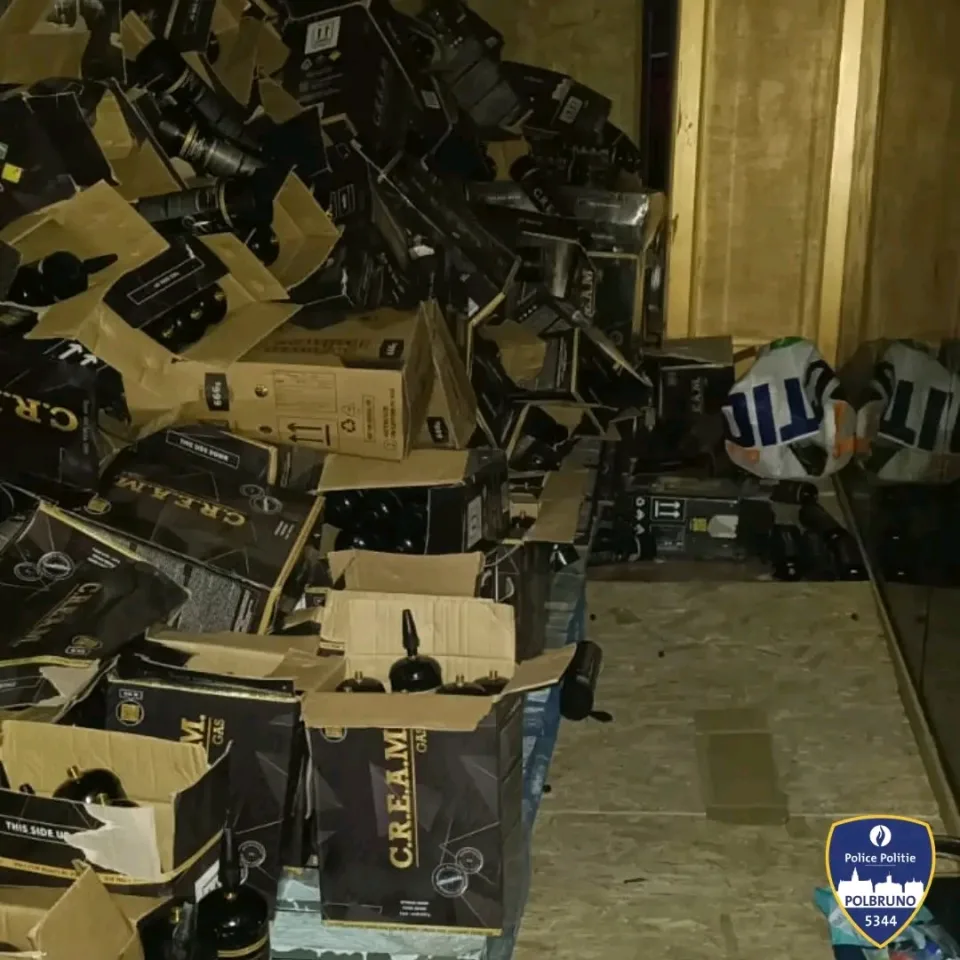 Bruxelles, peste trei mii de tuburi cu gaz ilicit confiscate