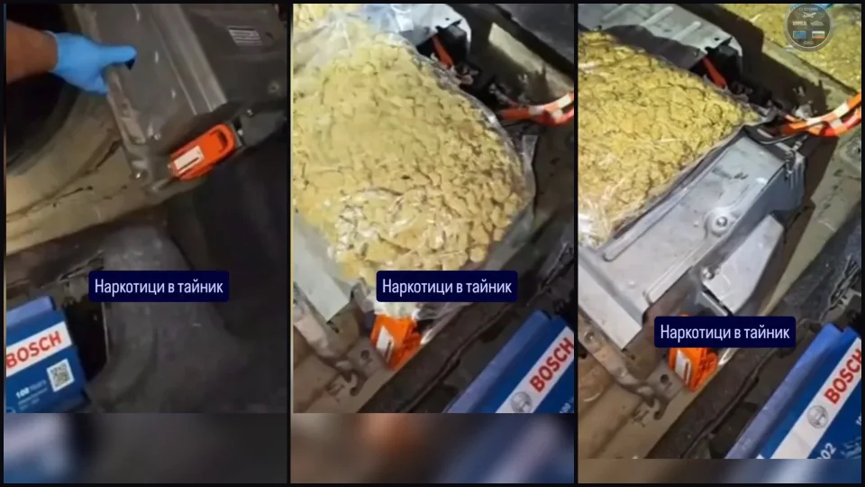 Bulgaristan'ın Türkiye sınırında bir otomobilin batarya bölümünde 4,5 kilo marihuana ele geçirildi