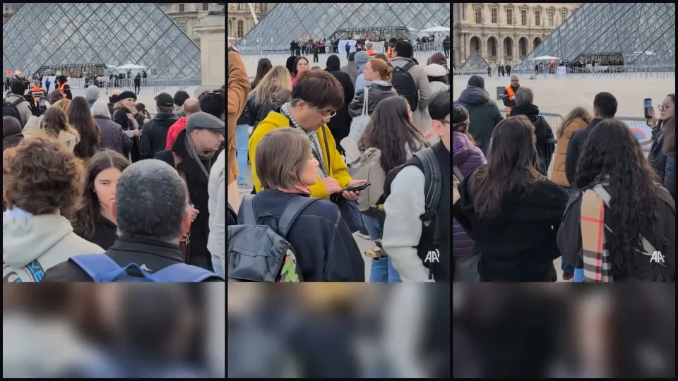 Muzeum Luwr w Paryżu zamknięto dla zwiedzających z powodu protestu uczniów.