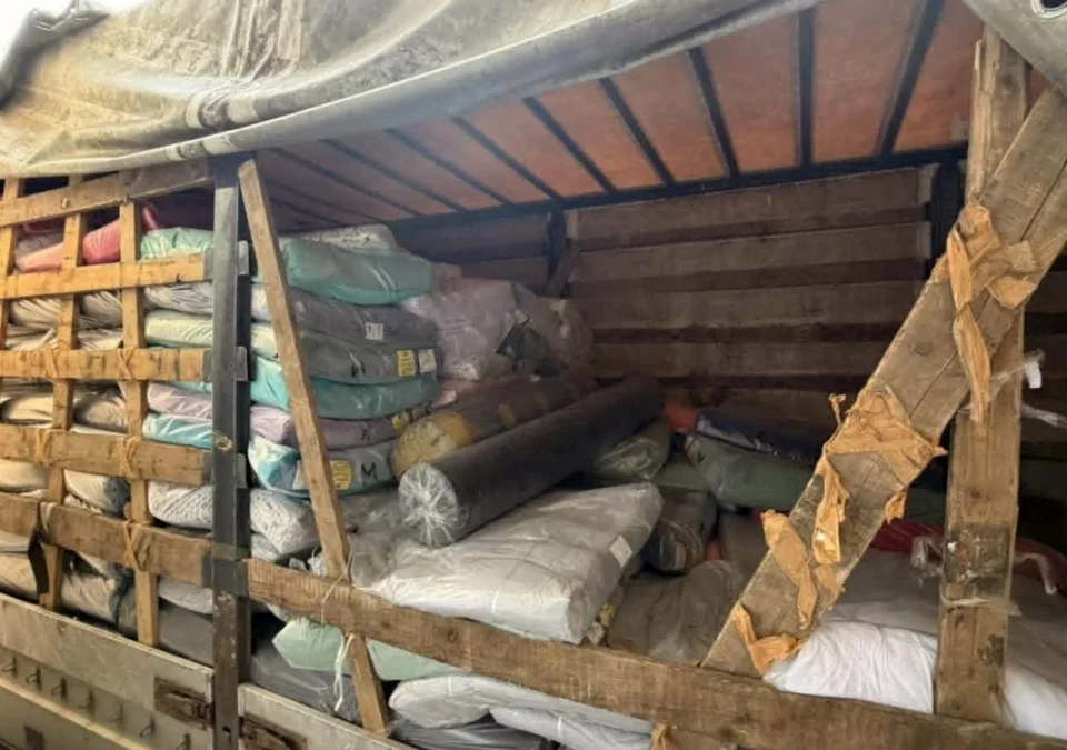 ضبط شحنة ضخمة من المنسوجات المهربة على الحدود البلغارية