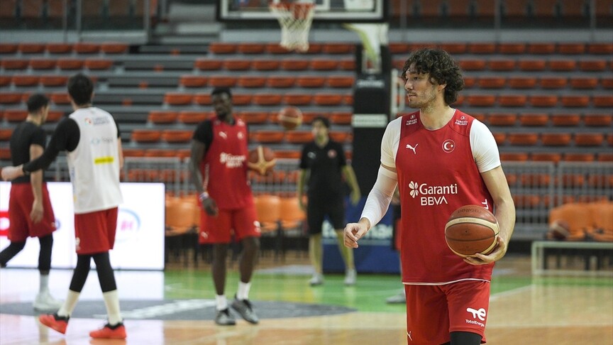 A Milli Erkek Basketbol Takımı, Bosna Hersek maçı öncesi son hazırlığını yaptı