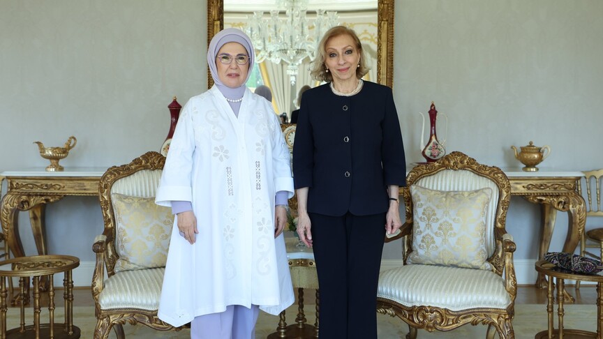 Emine Erdoğan, Lübnan Başbakanı'nın eşiyle İstanbul'da buluştu